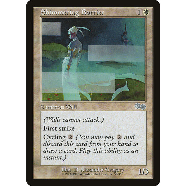 Magic: The Gathering Shimmering Barrier (050) Lightly Played