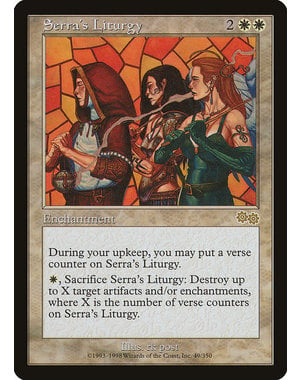 Magic: The Gathering Serra's Liturgy (049) Lightly Played