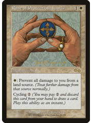 Magic: The Gathering Rune of Protection: Lands (039) Lightly Played