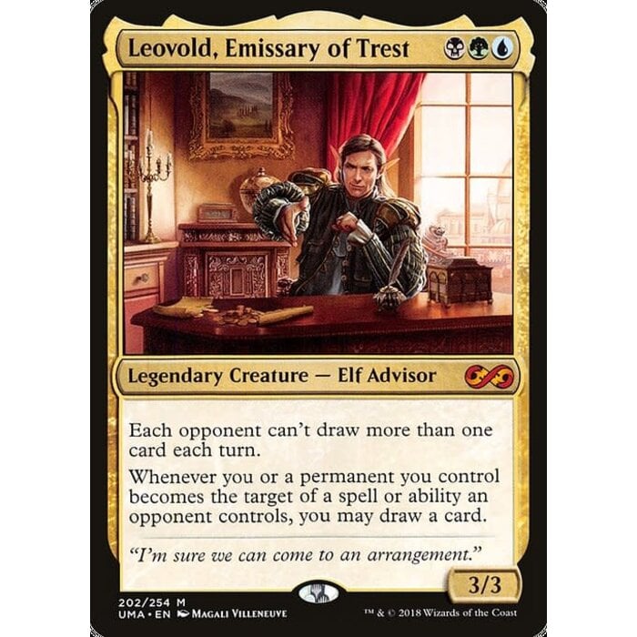 Magic: The Gathering Leovold, Emissary of Trest (202) Lightly Played