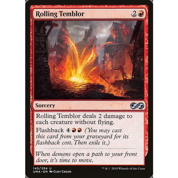 Magic: The Gathering Rolling Temblor (145) Lightly Played
