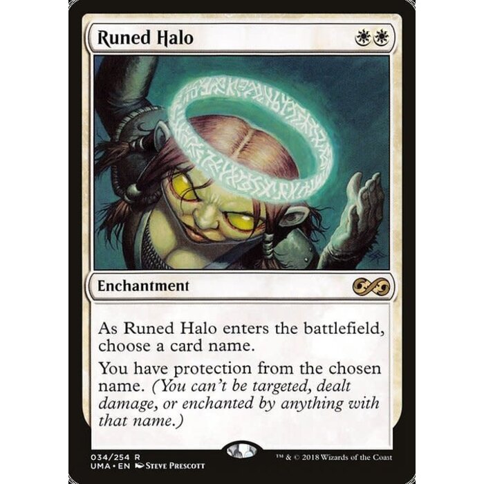Magic: The Gathering Runed Halo (034) Lightly Played