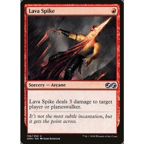 Magic: The Gathering Lava Spike (136) Lightly Played