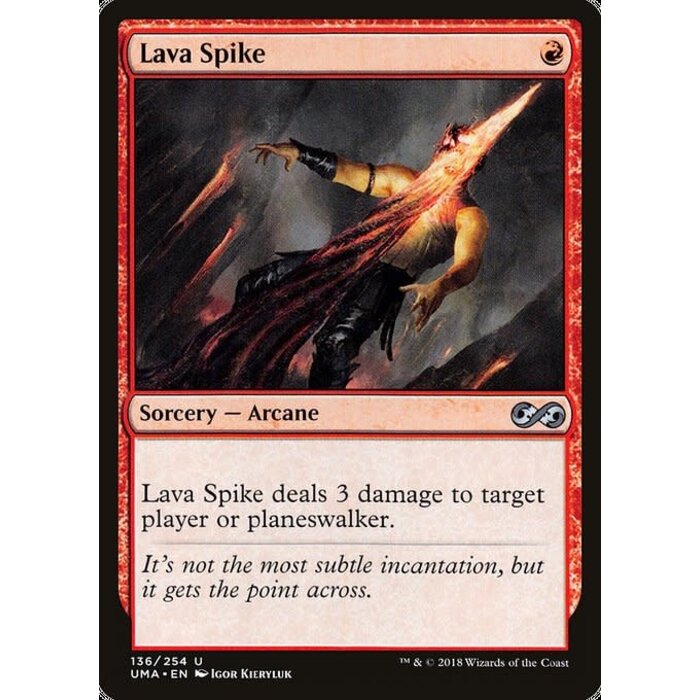 Magic: The Gathering Lava Spike (136) Lightly Played