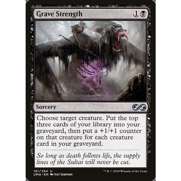 Magic: The Gathering Grave Strength (101) Lightly Played
