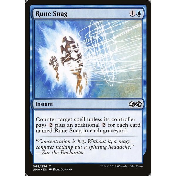 Magic: The Gathering Rune Snag (068) Lightly Played