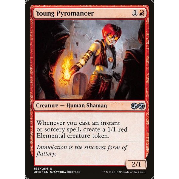 Magic: The Gathering Young Pyromancer (155) Lightly Played