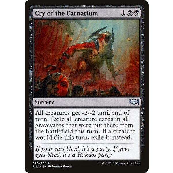 Magic: The Gathering Cry of the Carnarium (070) Lightly Played