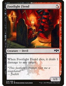 Magic: The Gathering Footlight Fiend (216) Lightly Played