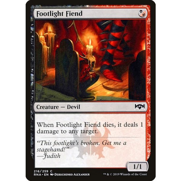 Magic: The Gathering Footlight Fiend (216) Lightly Played