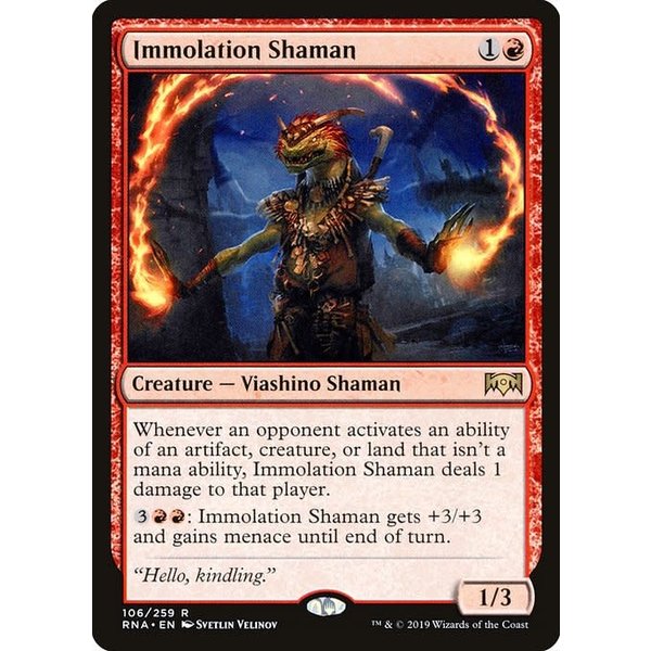 Magic: The Gathering Immolation Shaman (106) Lightly Played