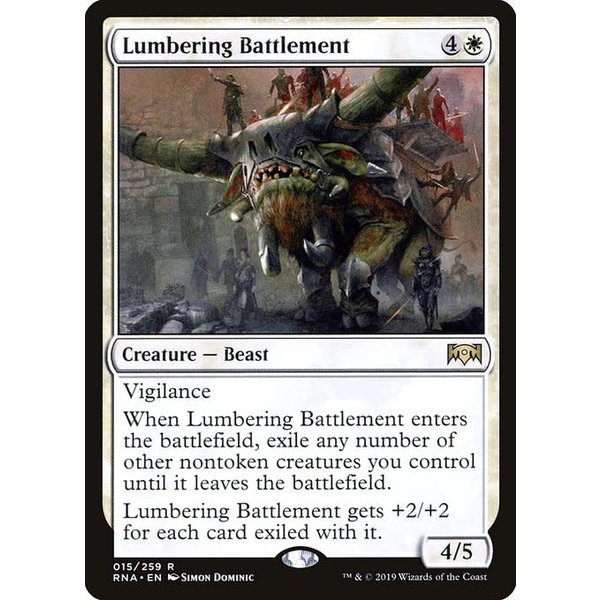 Magic: The Gathering Lumbering Battlement (015) Lightly Played Foil