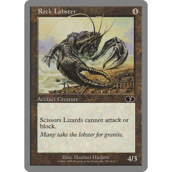 Magic: The Gathering Rock Lobster (079) Moderately Played