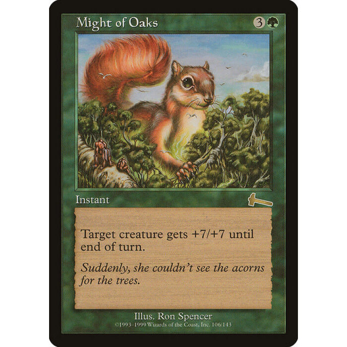 Magic: The Gathering Might of Oaks (106) Heavily Played