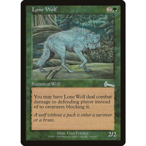 Magic: The Gathering Lone Wolf (105) Lightly Played