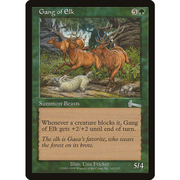 Magic: The Gathering Gang of Elk (102) Lightly Played