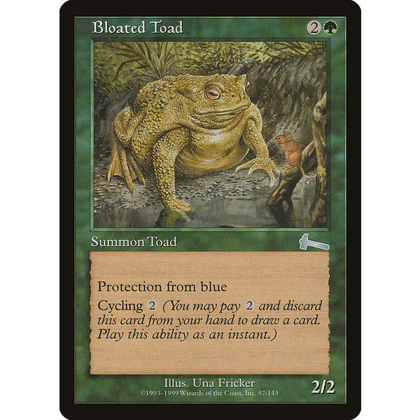 Magic: The Gathering Bloated Toad (097) Lightly Played