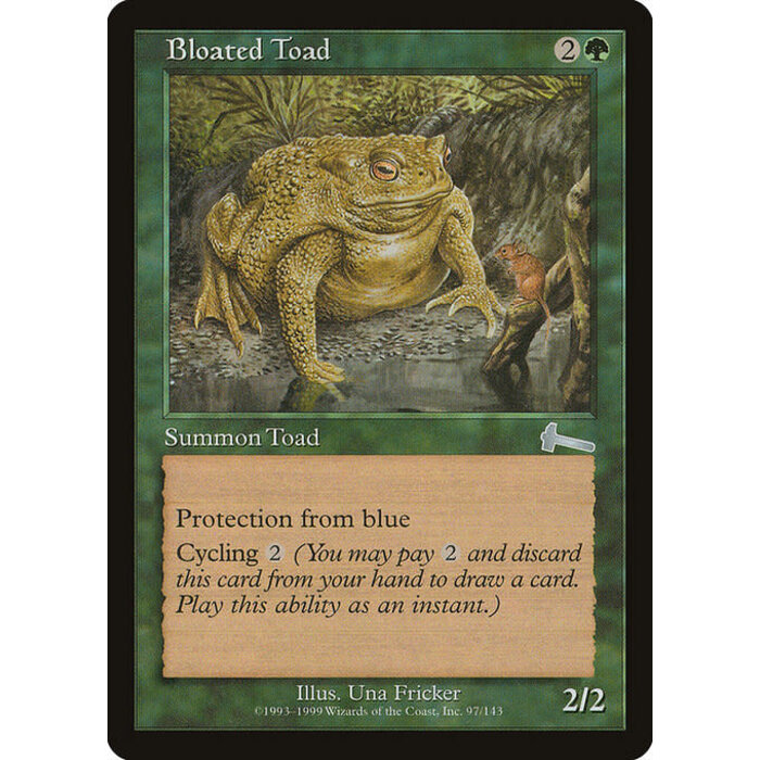 Magic: The Gathering Bloated Toad (097) Lightly Played