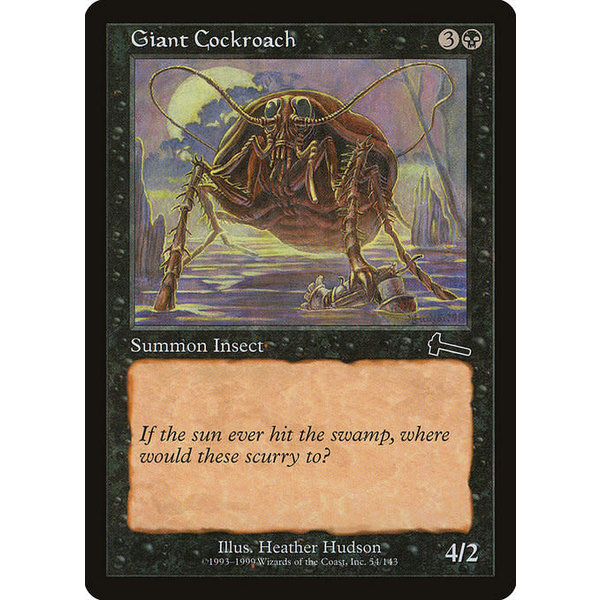 Magic: The Gathering Giant Cockroach (054) Lightly Played