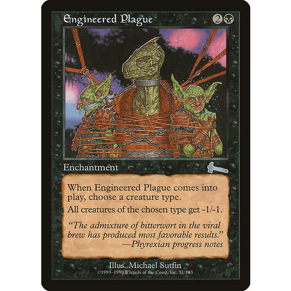 Magic: The Gathering Engineered Plague (051) Lightly Played