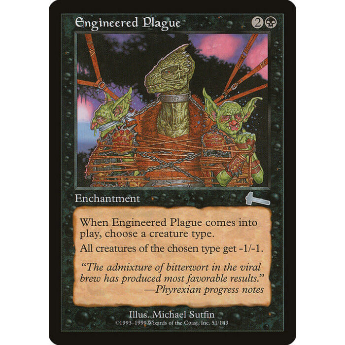 Magic: The Gathering Engineered Plague (051) Lightly Played