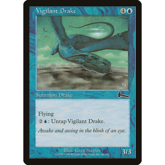 Magic: The Gathering Vigilant Drake (046) Moderately Played