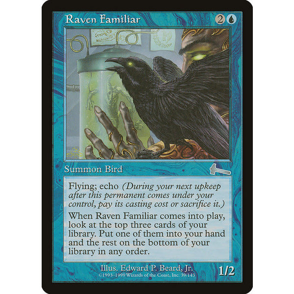 Magic: The Gathering Raven Familiar (039) Lightly Played