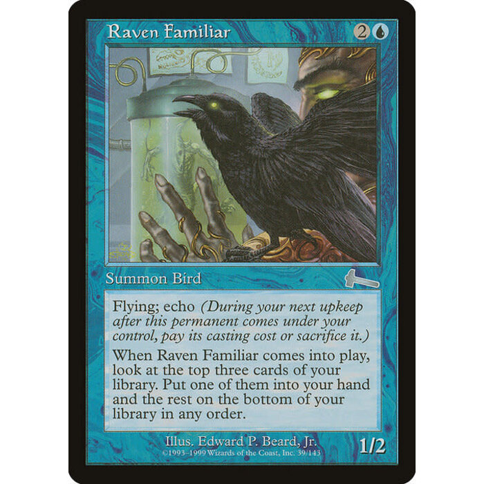 Magic: The Gathering Raven Familiar (039) Lightly Played