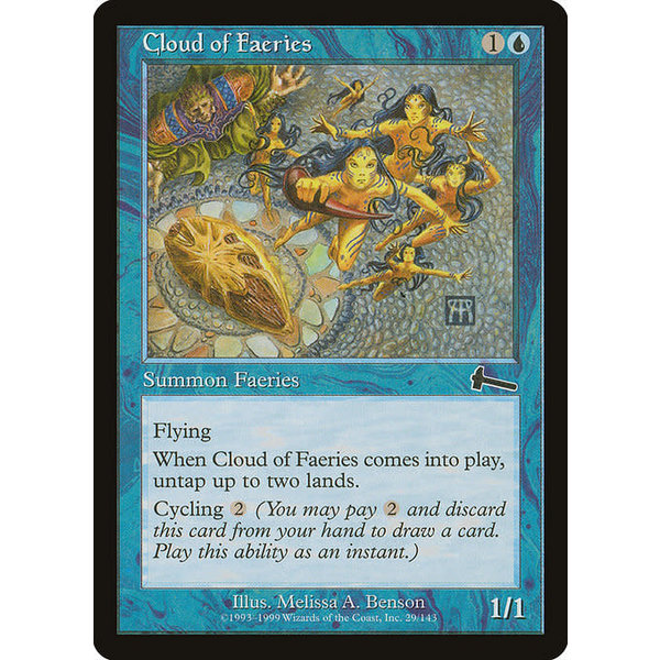 Magic: The Gathering Cloud of Faeries (029) Lightly Played