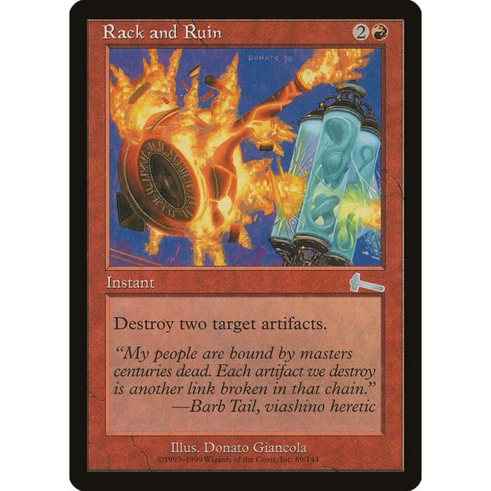 Magic: The Gathering Rack and Ruin (089) Lightly Played