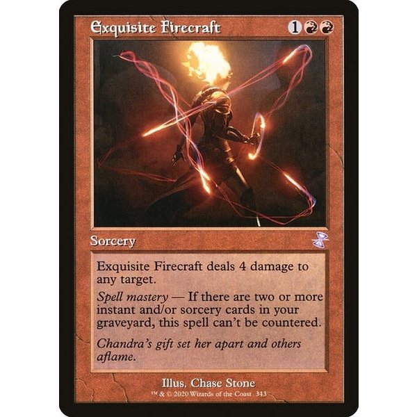 Magic: The Gathering Exquisite Firecraft (343) Lightly Played