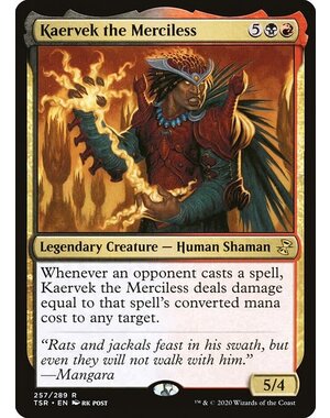 Magic: The Gathering Kaervek the Merciless (257) Lightly Played