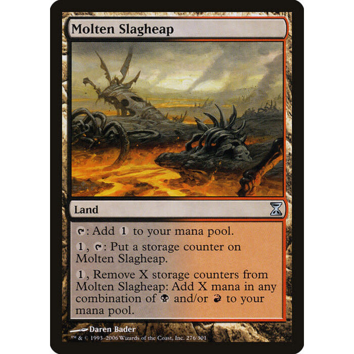 Magic: The Gathering Molten Slagheap (276) Moderately Played