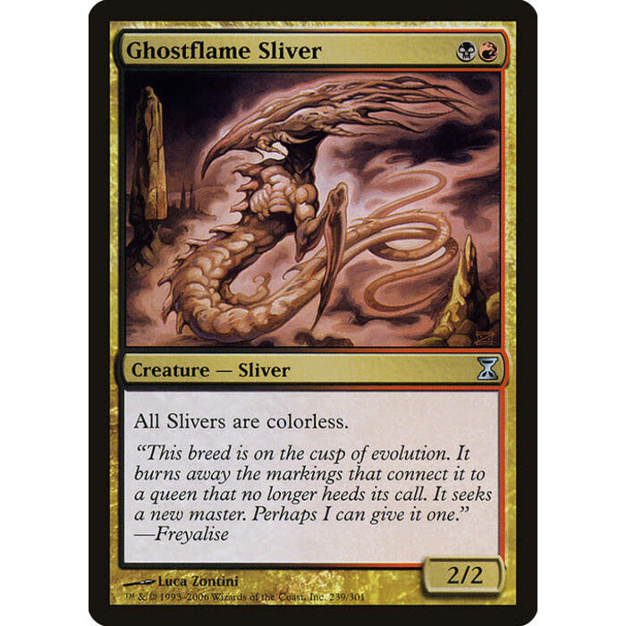 Magic: The Gathering Ghostflame Sliver (239) Moderately Played