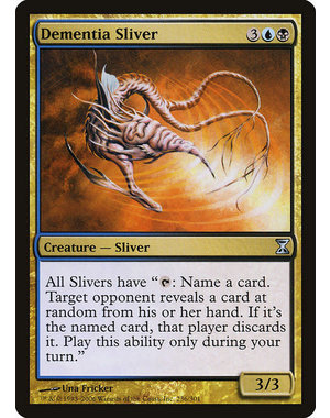 Magic: The Gathering Dementia Sliver (236) Moderately Played