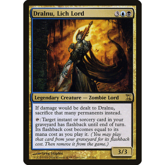 Magic: The Gathering Dralnu, Lich Lord (237) Lightly Played