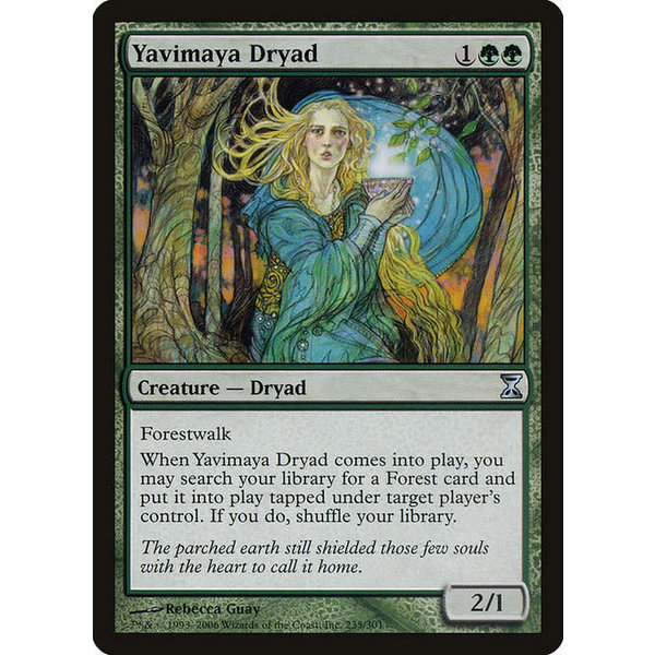 Magic: The Gathering Yavimaya Dryad (235) Moderately Played