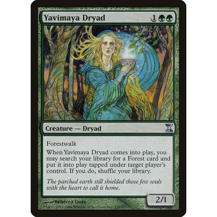 Magic: The Gathering Yavimaya Dryad (235) Moderately Played