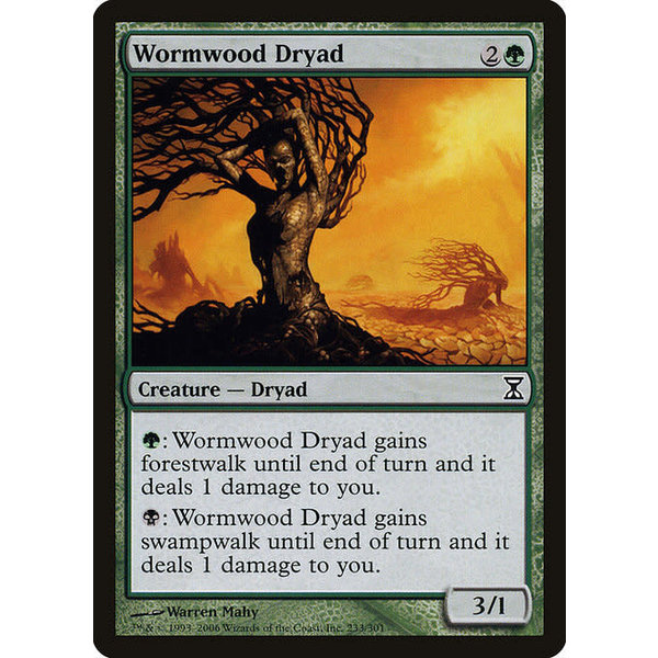Magic: The Gathering Wormwood Dryad (233) Moderately Played
