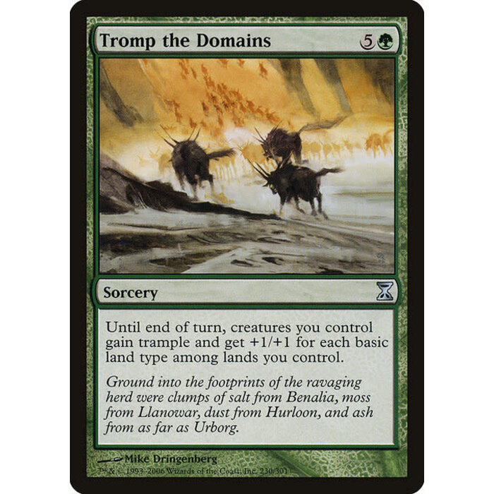 Magic: The Gathering Tromp the Domains (230) Moderately Played