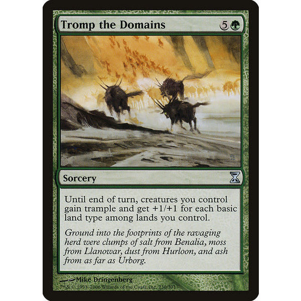 Magic: The Gathering Tromp the Domains (230) Moderately Played Foil