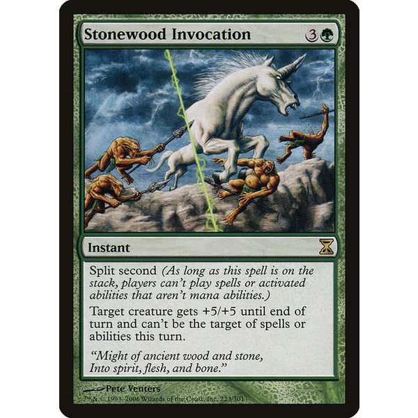 Magic: The Gathering Stonewood Invocation (223) Moderately Played