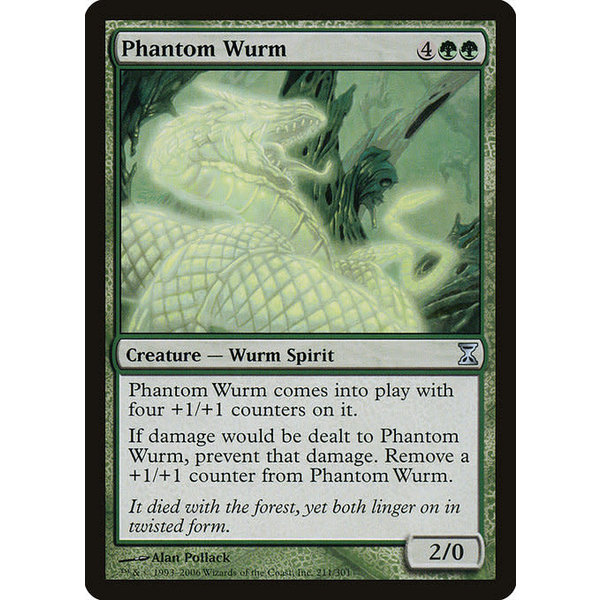 Magic: The Gathering Phantom Wurm (211) Moderately Played