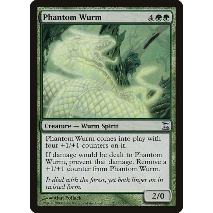 Magic: The Gathering Phantom Wurm (211) Moderately Played