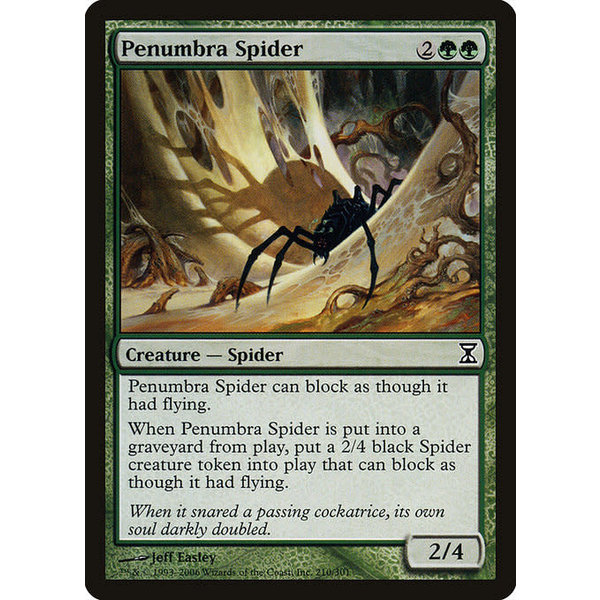 Magic: The Gathering Penumbra Spider (210) Moderately Played Foil