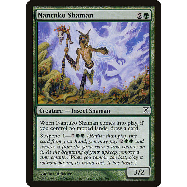 Magic: The Gathering Nantuko Shaman (208) Moderately Played Foil