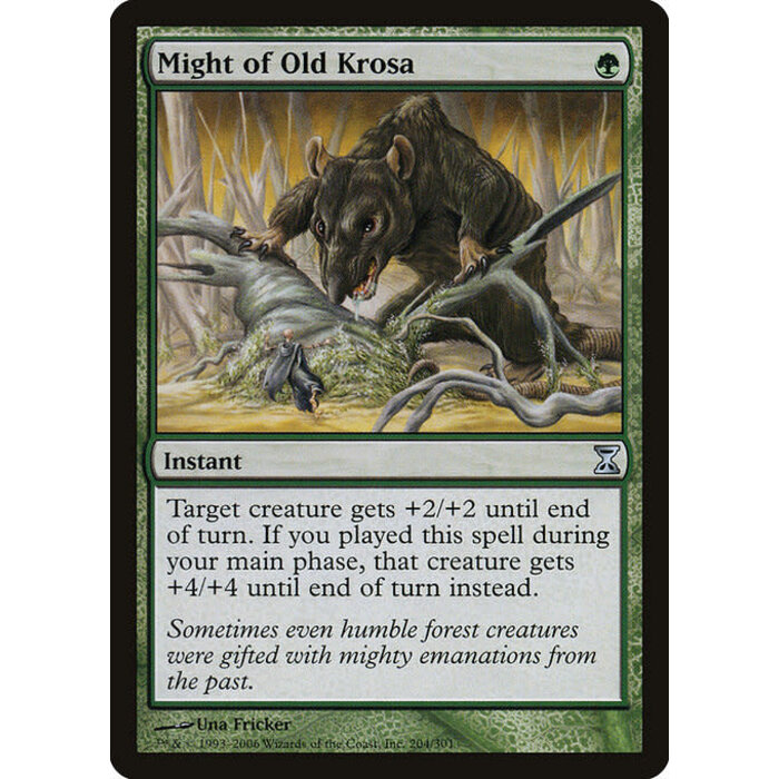 Magic: The Gathering Might of Old Krosa (204) Lightly Played Foil