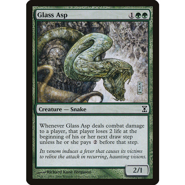 Magic: The Gathering Glass Asp (197) Moderately Played