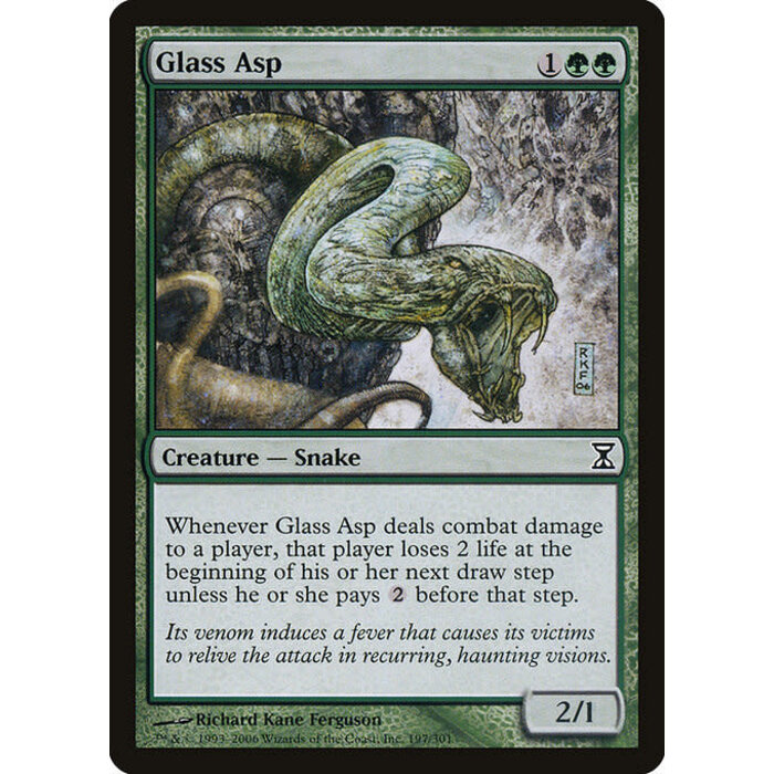Magic: The Gathering Glass Asp (197) Moderately Played