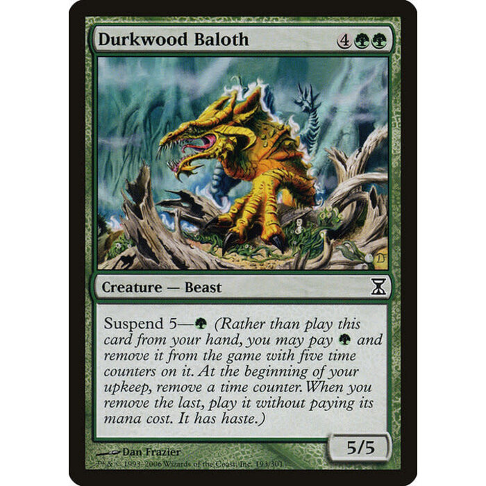 Magic: The Gathering Durkwood Baloth (193) Moderately Played